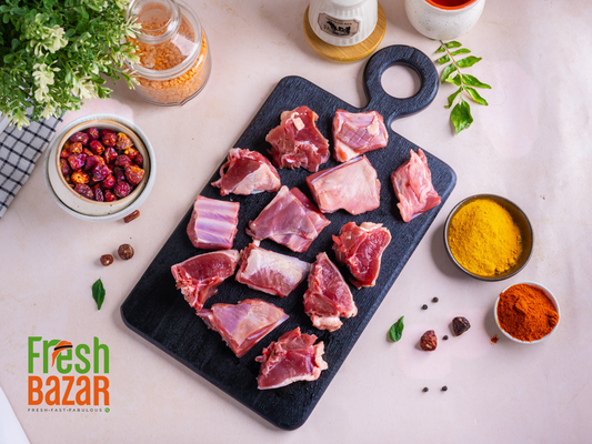 MUTTON INDIAN  BONE IN CURRY CUTT FROM SHOULDER -500G