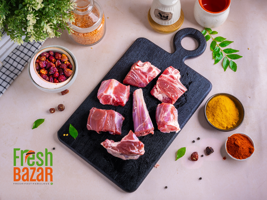 MUTTON INDIAN BONE IN BIRIYANI  CUTT FROM LEG -500G