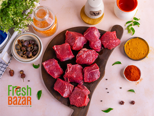 BEEF INDIAN BONELESS BIRIYANI  CUTT FROM SHOULDER -500G