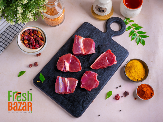 MUTTON INDIAN BONELESS  BIRIYANI  CUTT FROM LEG -500G