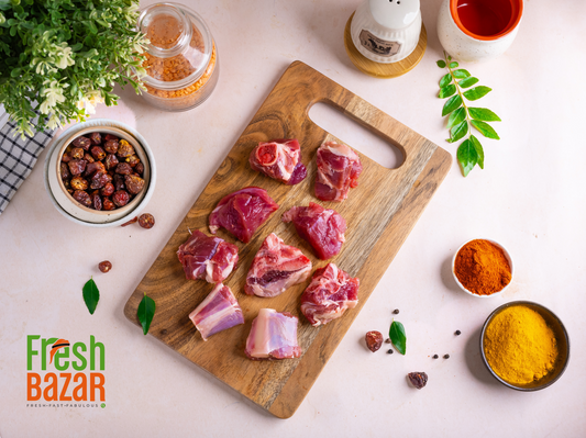 MUTTON SOMALIA BONE IN CURRY  CUTT FROM LEG  -500G