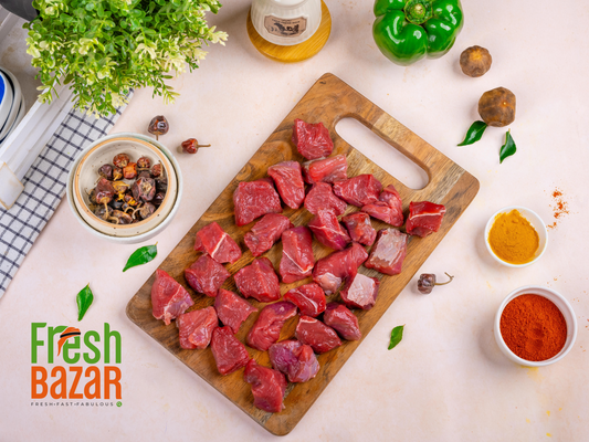 BEEF INDIAN BONELESS FRY CUTT FROM LEG -500G