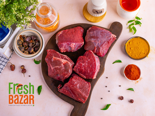 BEEF INDIAN BONELESS SHUWAMANDI CUTT FROM LEG - 500G