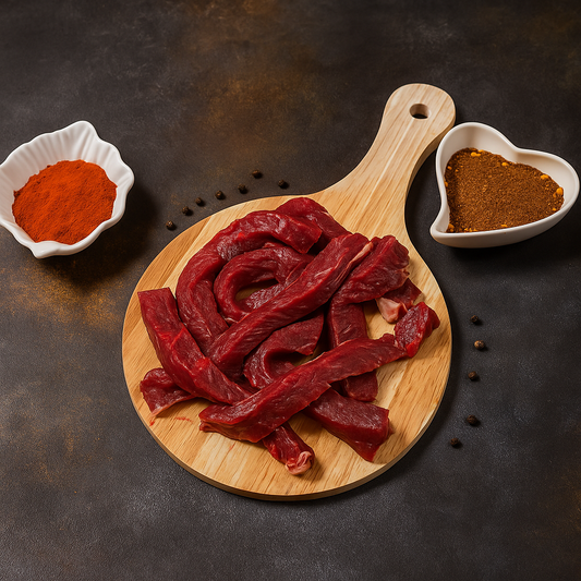 BEEF INDIAN BONELESS STROGANOFF CUTT FROM LEG -500G