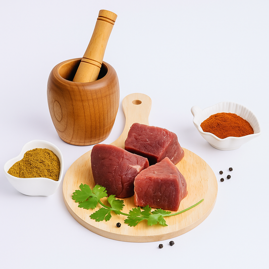 BEEF PAKISTAN  BONELESS SHUWAMANDI CUTT FROM LEG -500G
