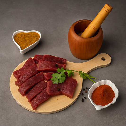 BEEF PAKISTAN BONELESS STROGANOFF CUTT FROM SHOULDER  -500G