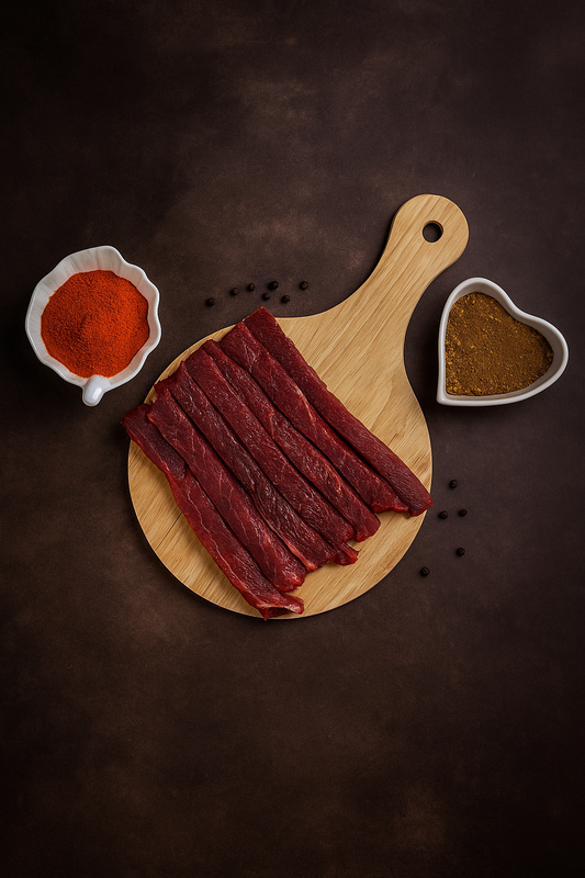 BEEF PAKISTAN BONELESS STROGANOFF CUTT FROM LEG -500G