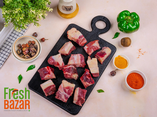 BEEF OMAN (SALALAH)  BONE IN CURRY CUTT FROM LEG - 500G