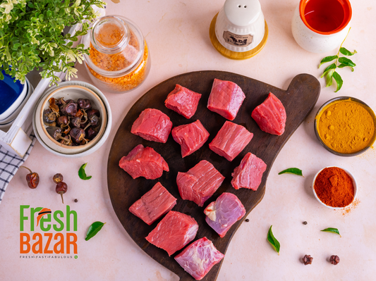 BEEF OMAN(SALALAH) BONELESS CURRY CUTT FROM LEG -500G