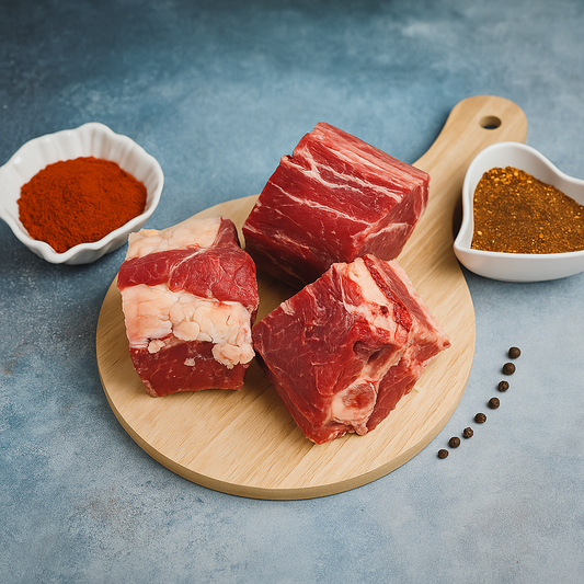 BEEF INDIAN  BONE IN SHUWA MANDI  CUTT FROM LEG -500G