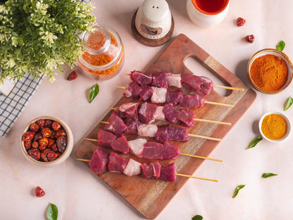 Indian Mutton Boneless Mishkak Cubes