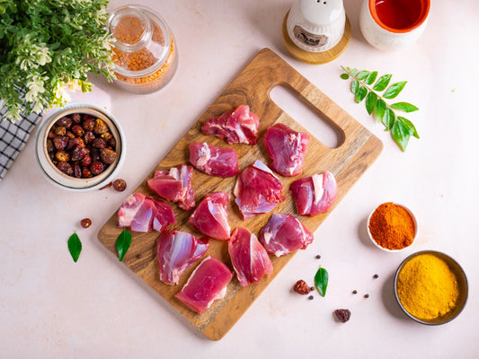 Fresh Somalia Mutton Curry Cut Boneless – 500g لحم غنم صومالي طازج مقطع للكاري بدون عظم – 500 جم